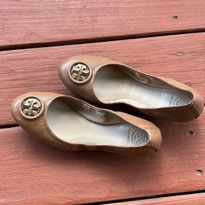 Tory Burch brown ballet flats